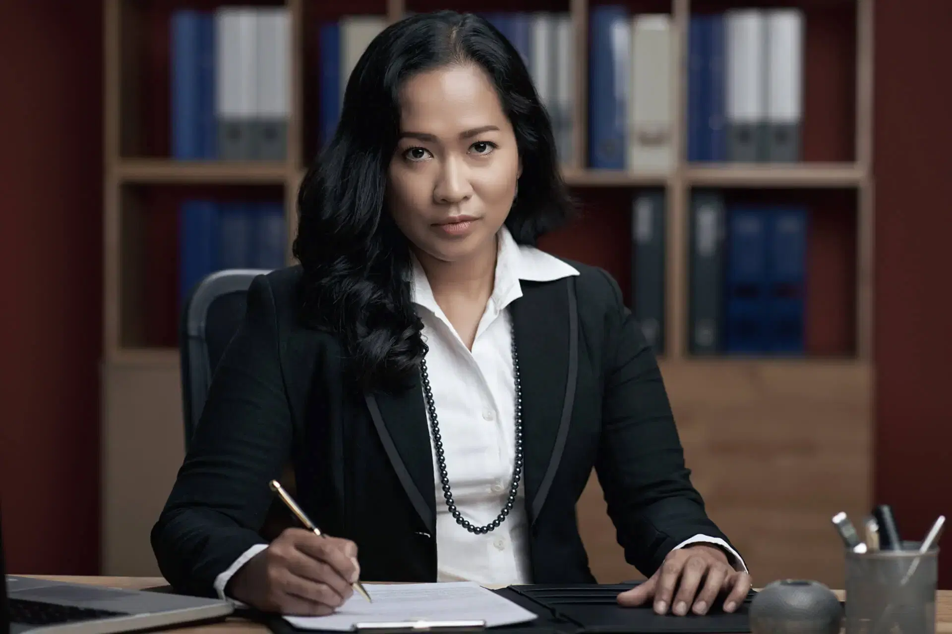 Legal intake support team reviewing active lawsuit information